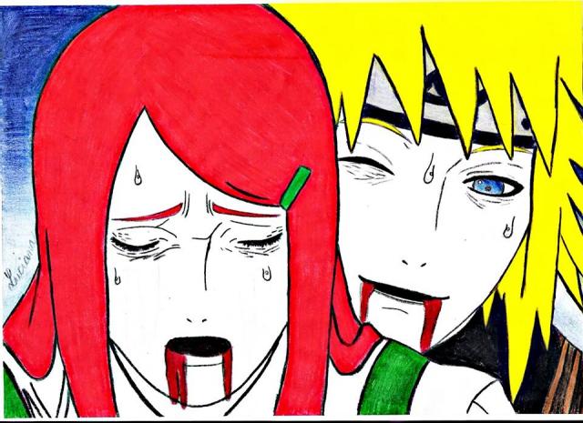 Kushina a Minato - death (by me)