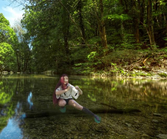 Trénink chůze po vodě