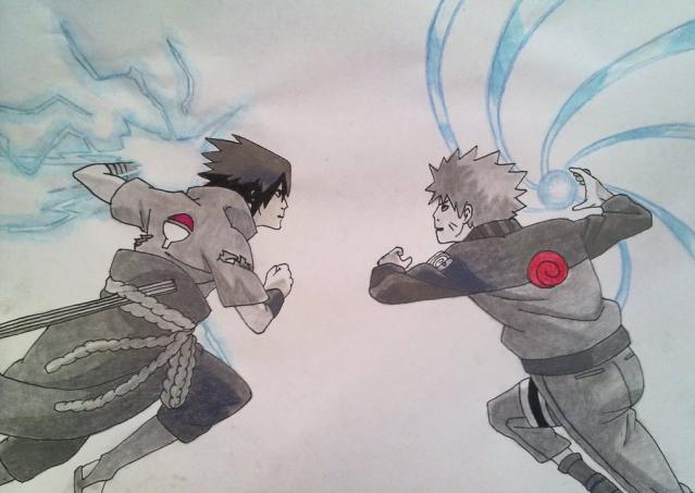 Chidori vs. Rasengan - Sasuke vs. Naruto