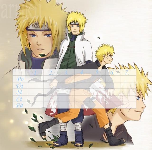 Rozvrh - Minato a Naruto