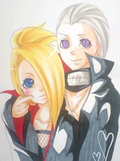 Deidara and Hidan!