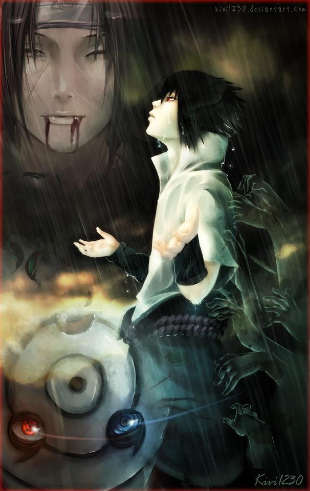 Sasuke, Itachi a Tobi 