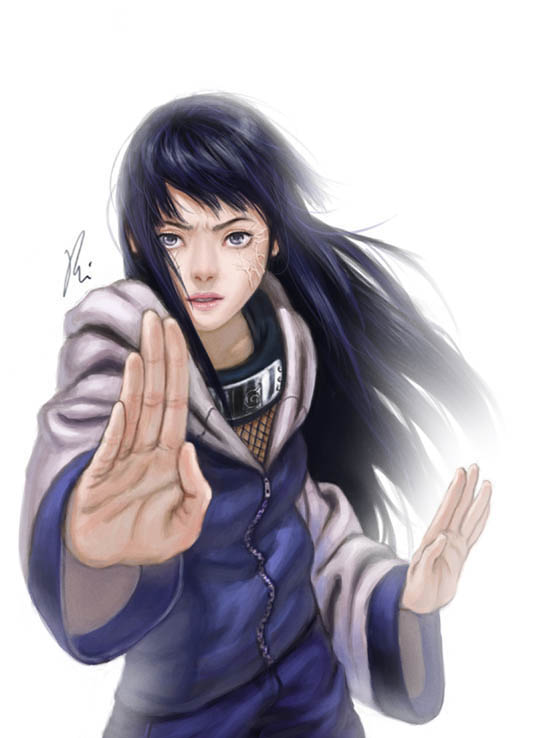 Hinata vyzera ako ziva, z deviant art