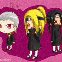 Chibi: Hidan, Deidara, Itachi