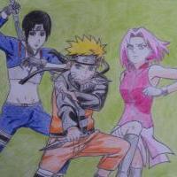 Naruto, Sakura, Sai