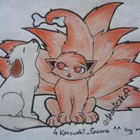 chibi Kyuubi and Akamaru 4 Ketsueki_Gaara