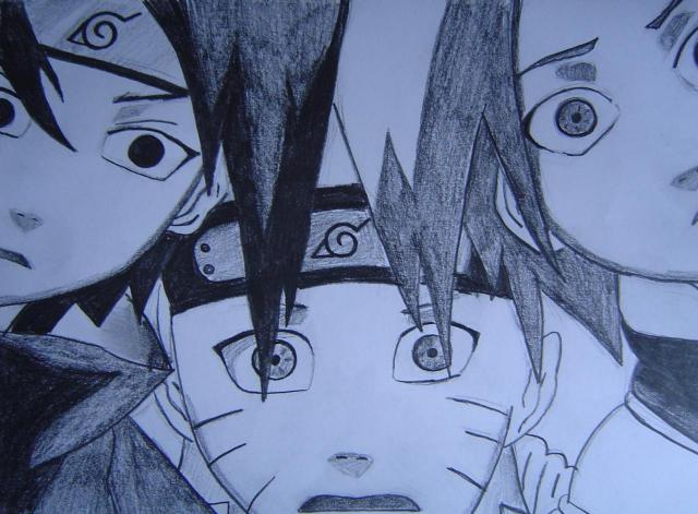 Sasuke Naruto a Sakura