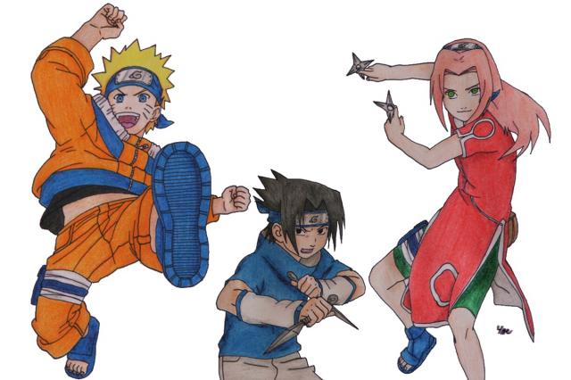 Naruto, Sakura, Sasuke - Team 7 :)