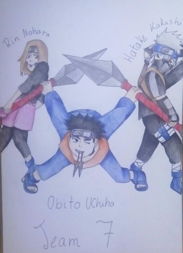 Team 7: Obito, Kakashi and Rin