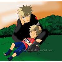 Yondaime and little Naruto...