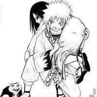 Young Jiraiya takes Orochimaru 