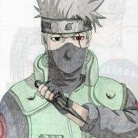 Kakashi with kunai