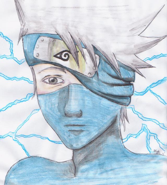 Kakashi Aquarell