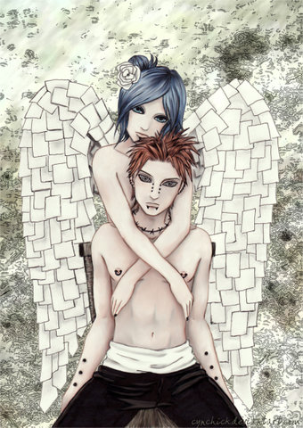 Konan with Wing and Pein