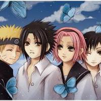 Naruto, Sasuke, Sakura a Sai