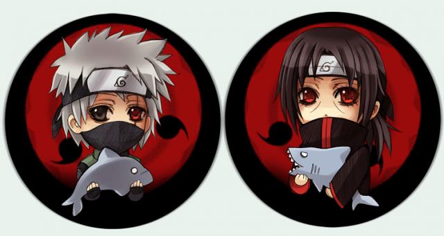 Naruto_button_set_Sharingan