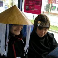 Konan a Pain v buse...