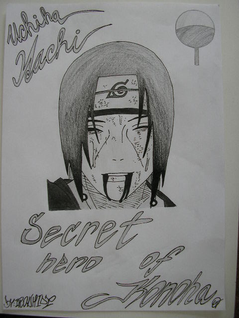 Itachi last smile.........by me..........................Ironhide