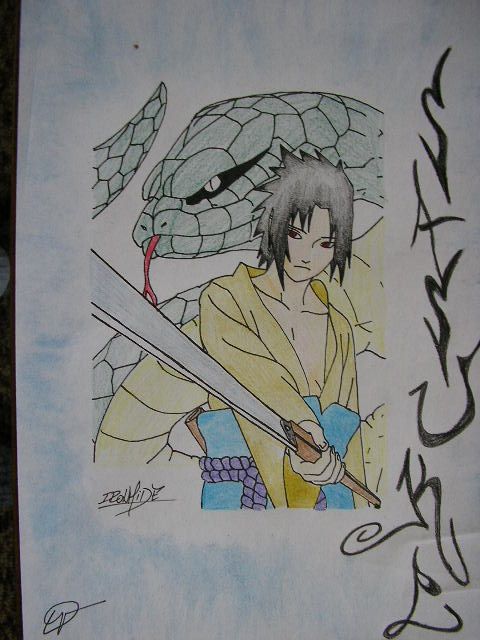 Sasuke with snake by me................Ironhide