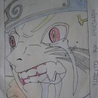 Naruto with Nine tailed fox´s chakra