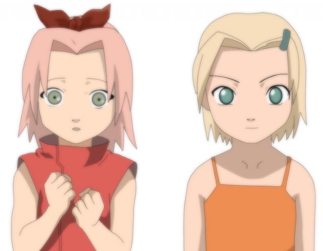 Little Ino and Sakura