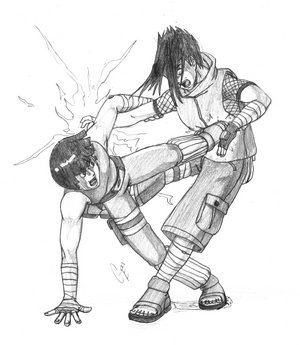 Rock lee vs Sasuke
