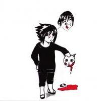 Sasuke nesnáší kočky :D