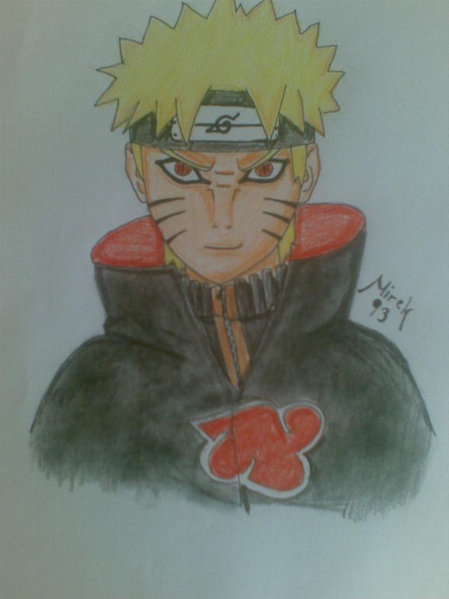 Akatsuki Naruto by Mirek93 - my second color FA :D