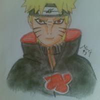 Akatsuki Naruto by Mirek93 - my second color FA :D