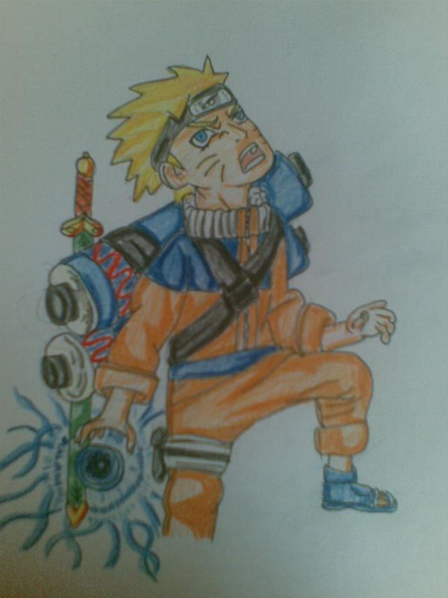 Naruto by Mirek93-my first color fa :D