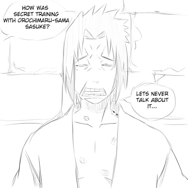 Sasuke po "tréningu"