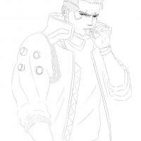 Cyberpunk Asuma sketch