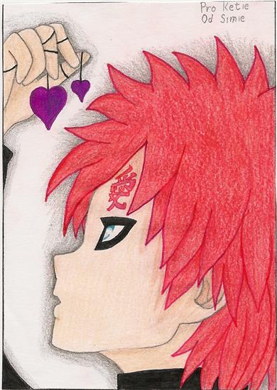 My FanArt - Gaara-sama with sweet hearts...