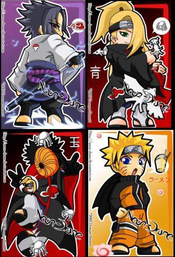 sasuke, deidara, tobi, naruto