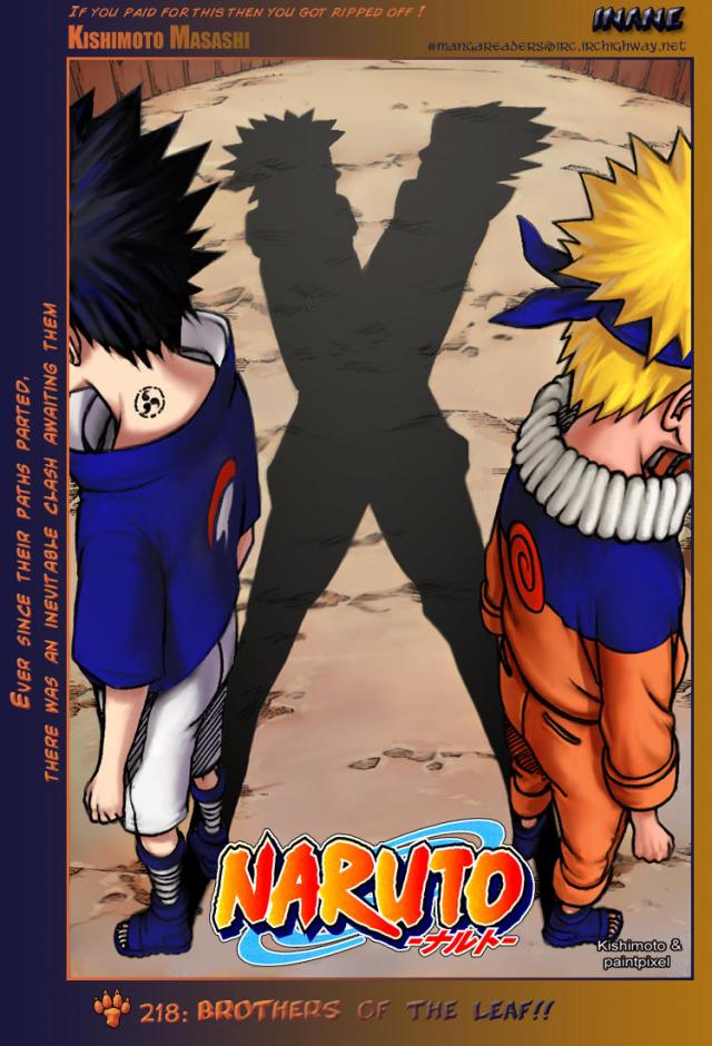 Manga 218 - Sasuke a Naruto