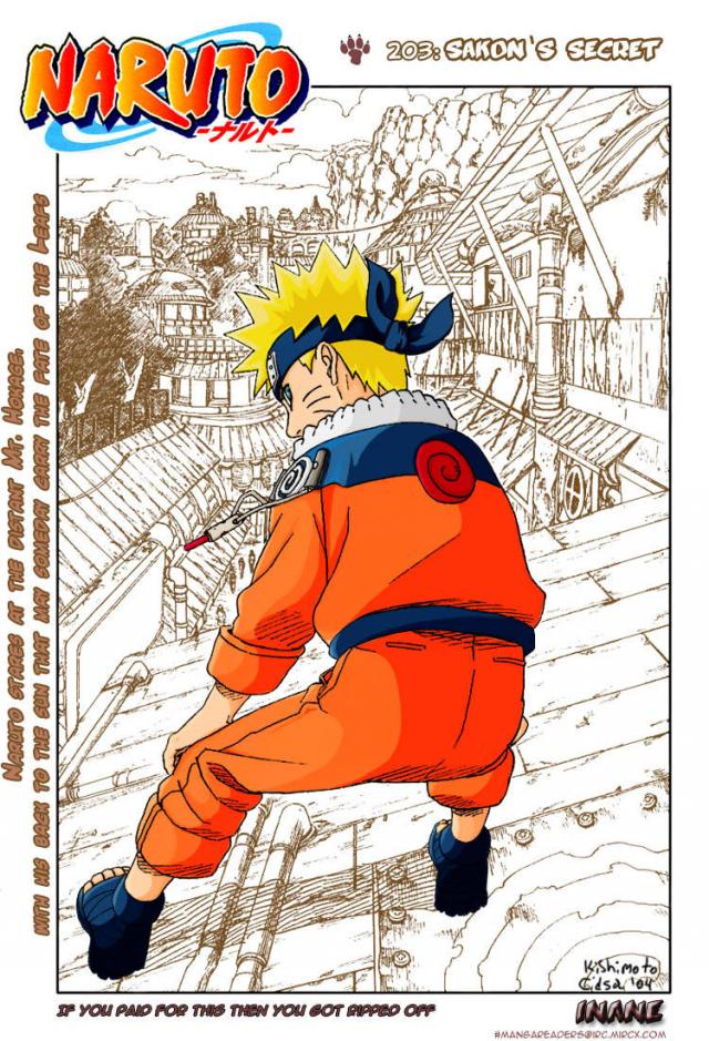 Manga 203 - Jako vždy Naruto
