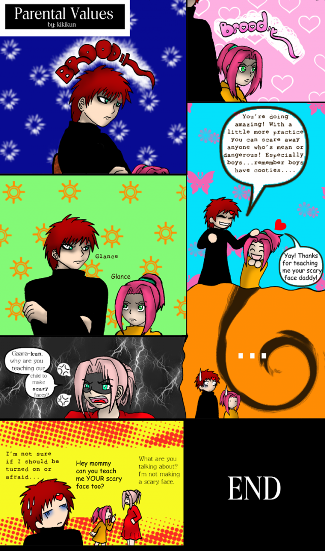 Gaara and Sakura = happy family xD