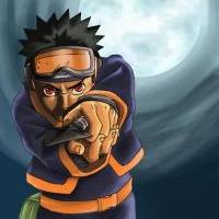 Obito in the moonlight