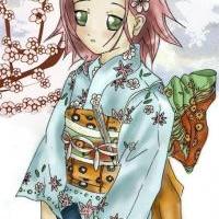 Sakura a krásné kimono