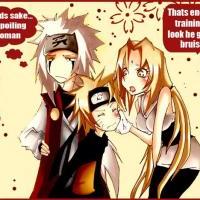 Jiraiya and Naruto and Tsunade