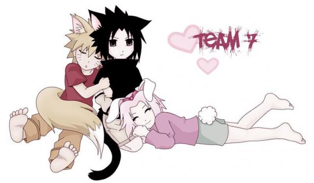 Chibi Team 7 Sleepy Heads