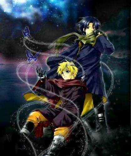 Naruto a Sasuke buterfly