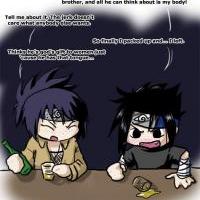 Anko and Sasuke Both Angry and Drunk
