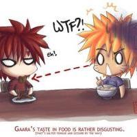 Gaara and Naruto ... eating habits