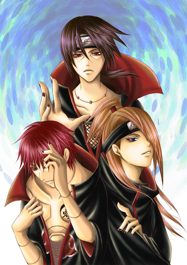 Sasori and Deidara and Itachi