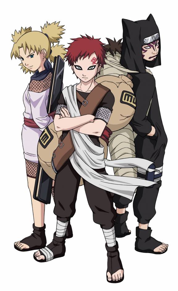 Temari,Kankuro,Gaara