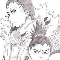 Shikaku Nara and Shikamaru Nara