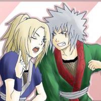 Young Tsunade and Jiraiya