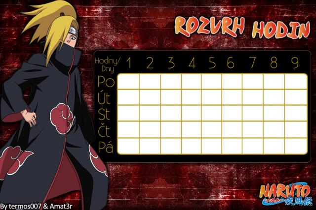 Deidara Rozvrh v2