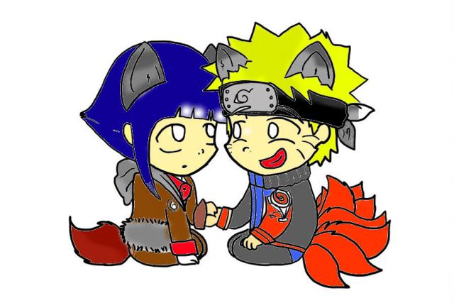 Naruto and Hinata chibi